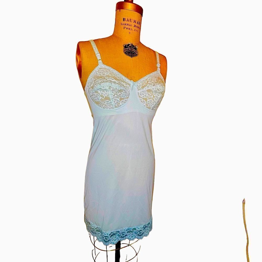 Vintage Blue bra chemise - Vassarette
